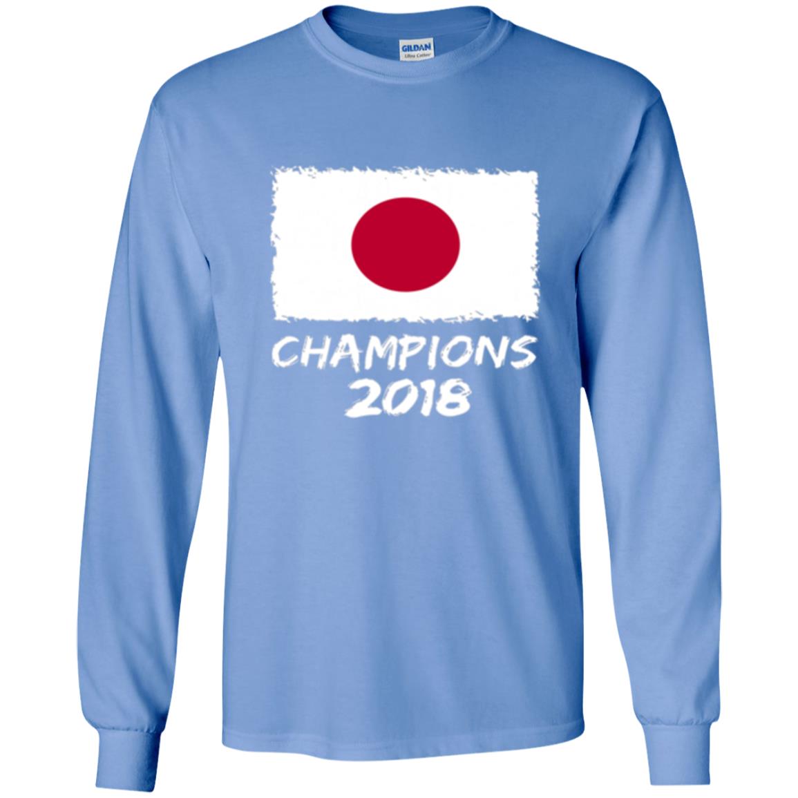 Football Lover T-shirt Japan Champions 2018 T-shirt Carolina Blue