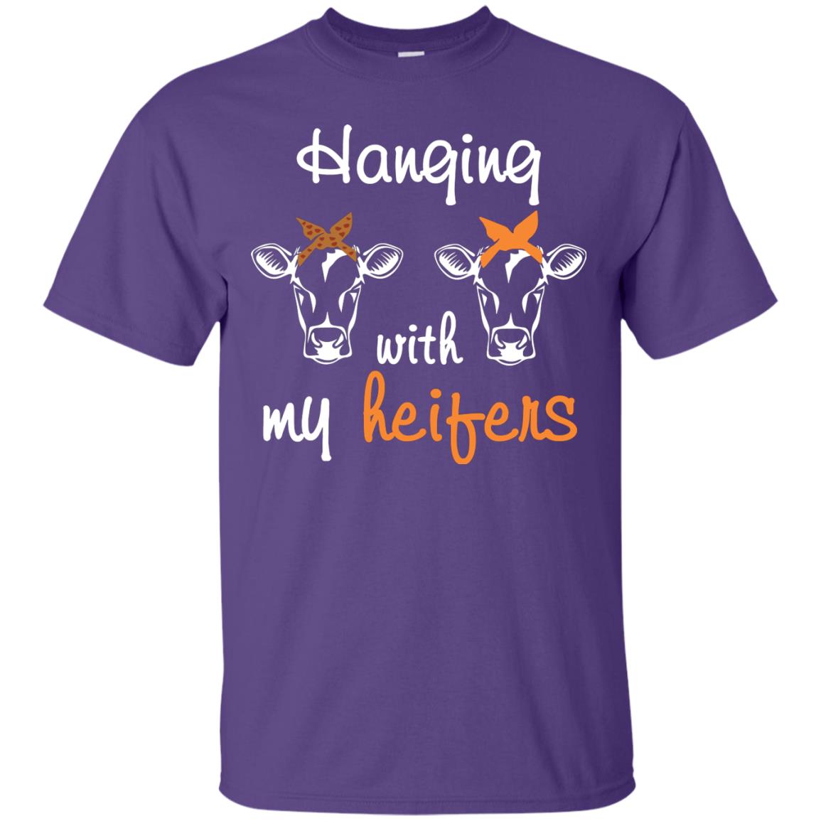 Heifers Lover Shirt Hanging With My Heifers Purple