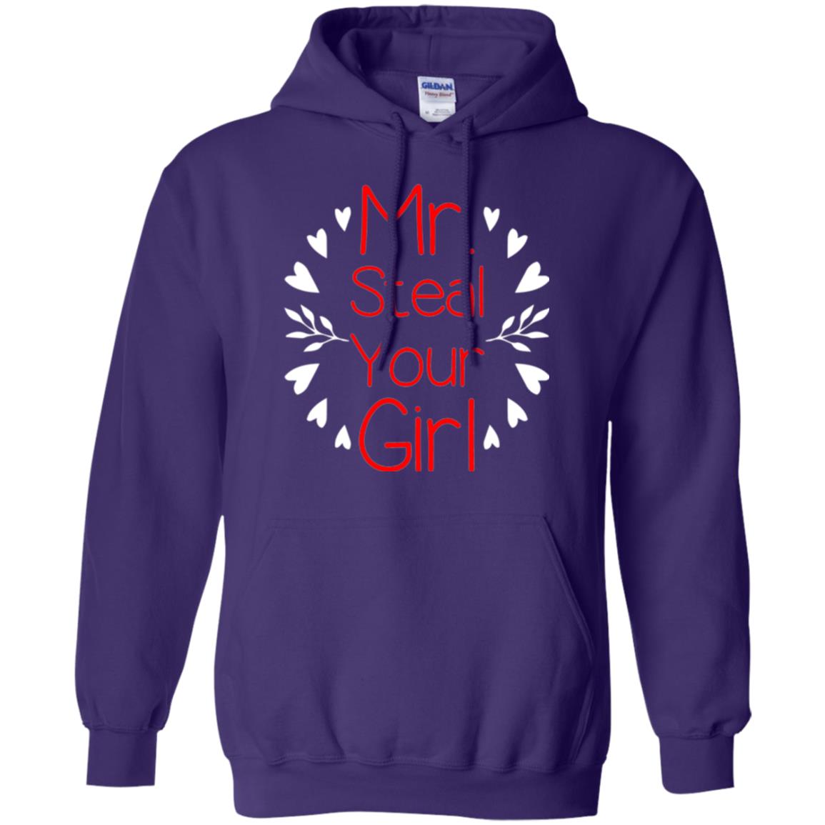 Funny Valentines Day Shirt Mr Steal Your Girl Purple