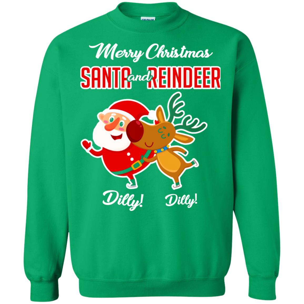 Christmas T-shirt Merry Christmas Dilly Dilly Irish Green
