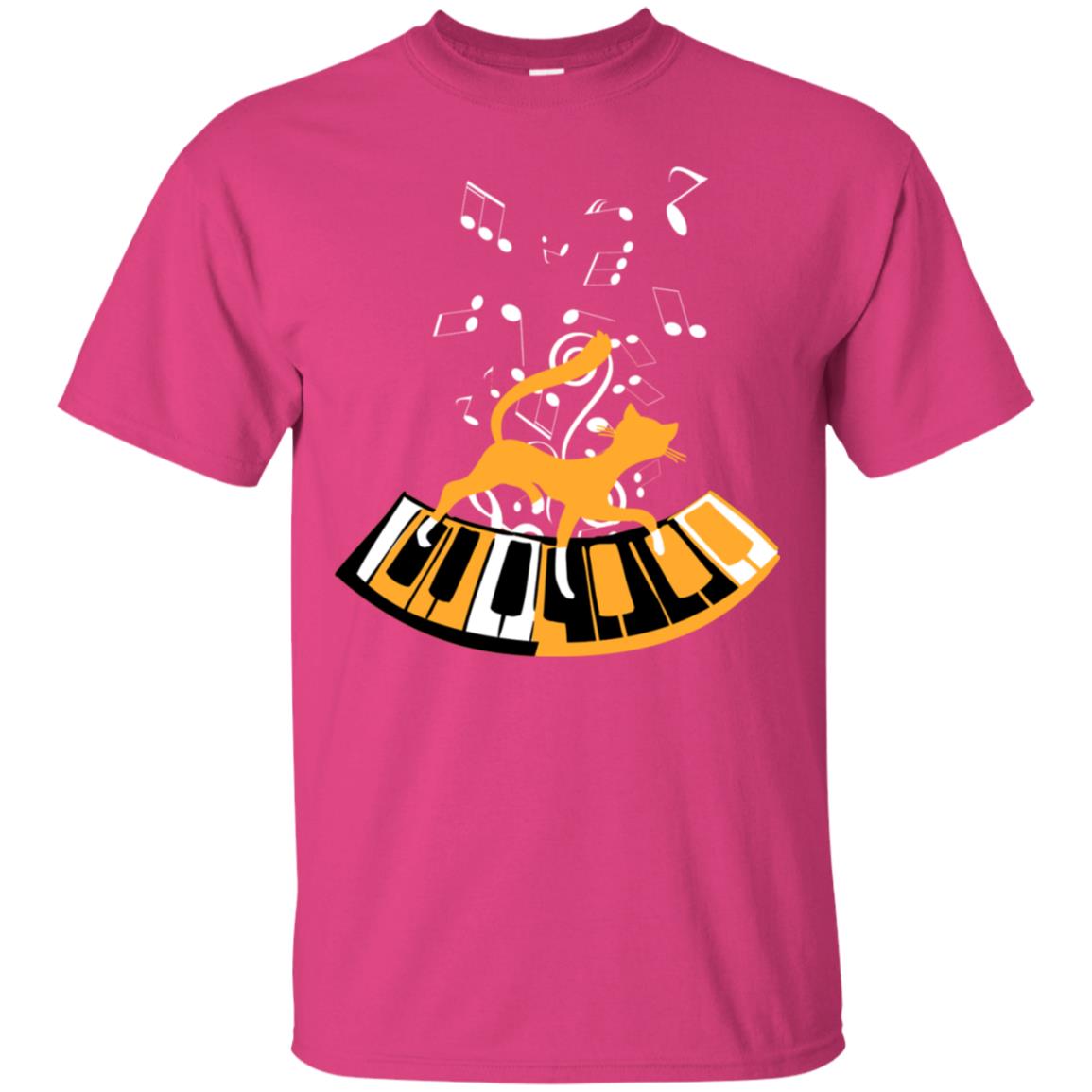 Cat Plays Piano Shirt For Mens Womens Heliconia