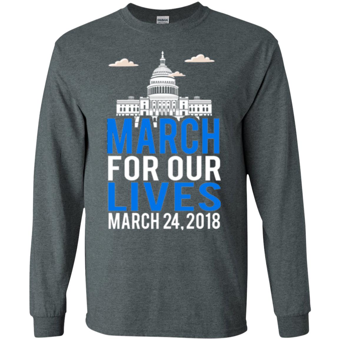 March For Our Lives Anti Gun T-shirt Dark Heather