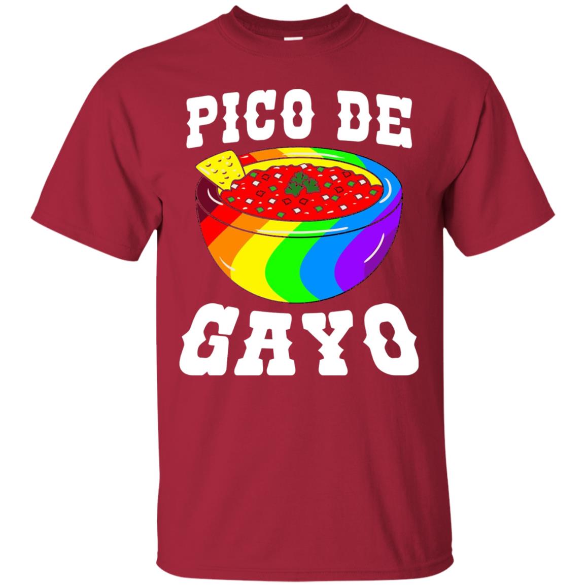 Pico De Gayo Rainbow Lgbt T-shirt Cardinal