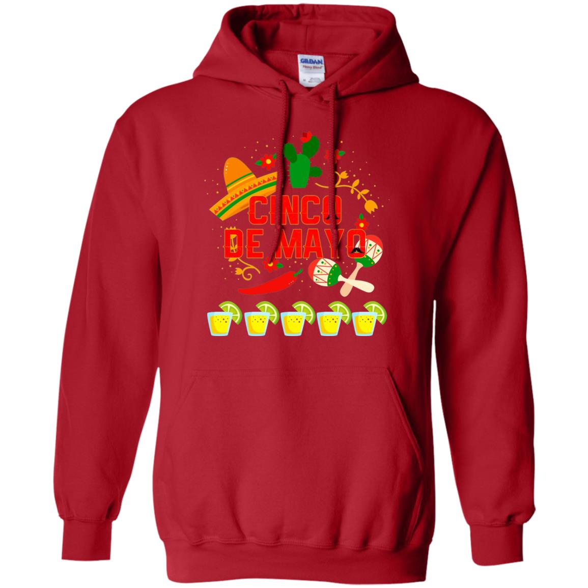 Fiesta Cinco De Mayo T-shirt Red