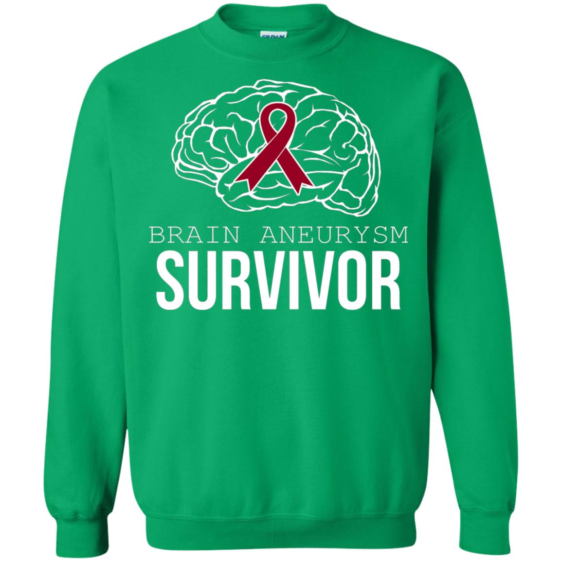 Brain Aneurysm Survivor T-shirt Irish Green