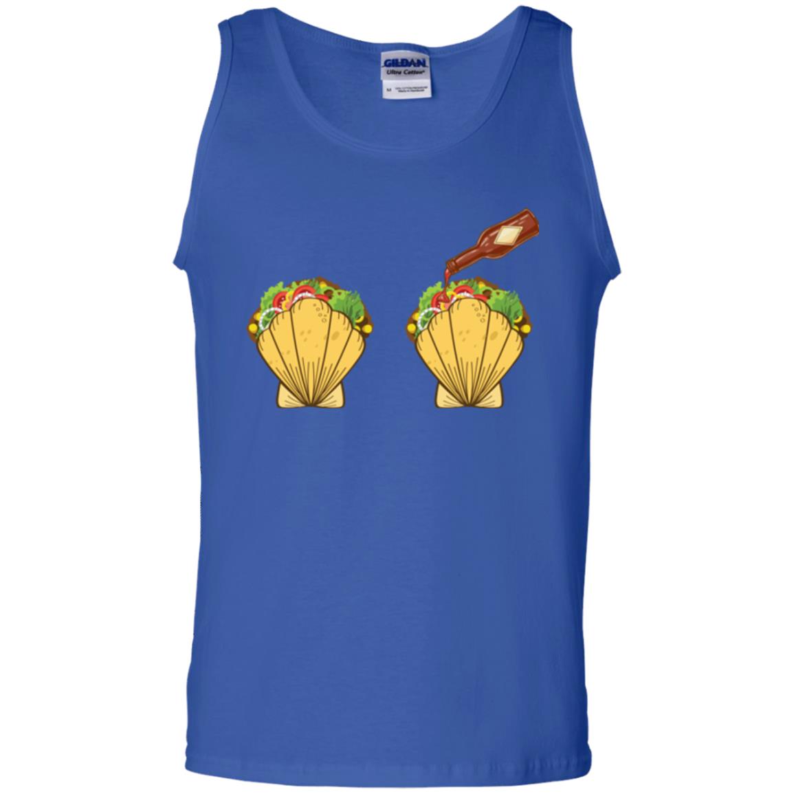 Mermaid Shell T-shirt Taco Bra And Spicy Chili Sauce Royal