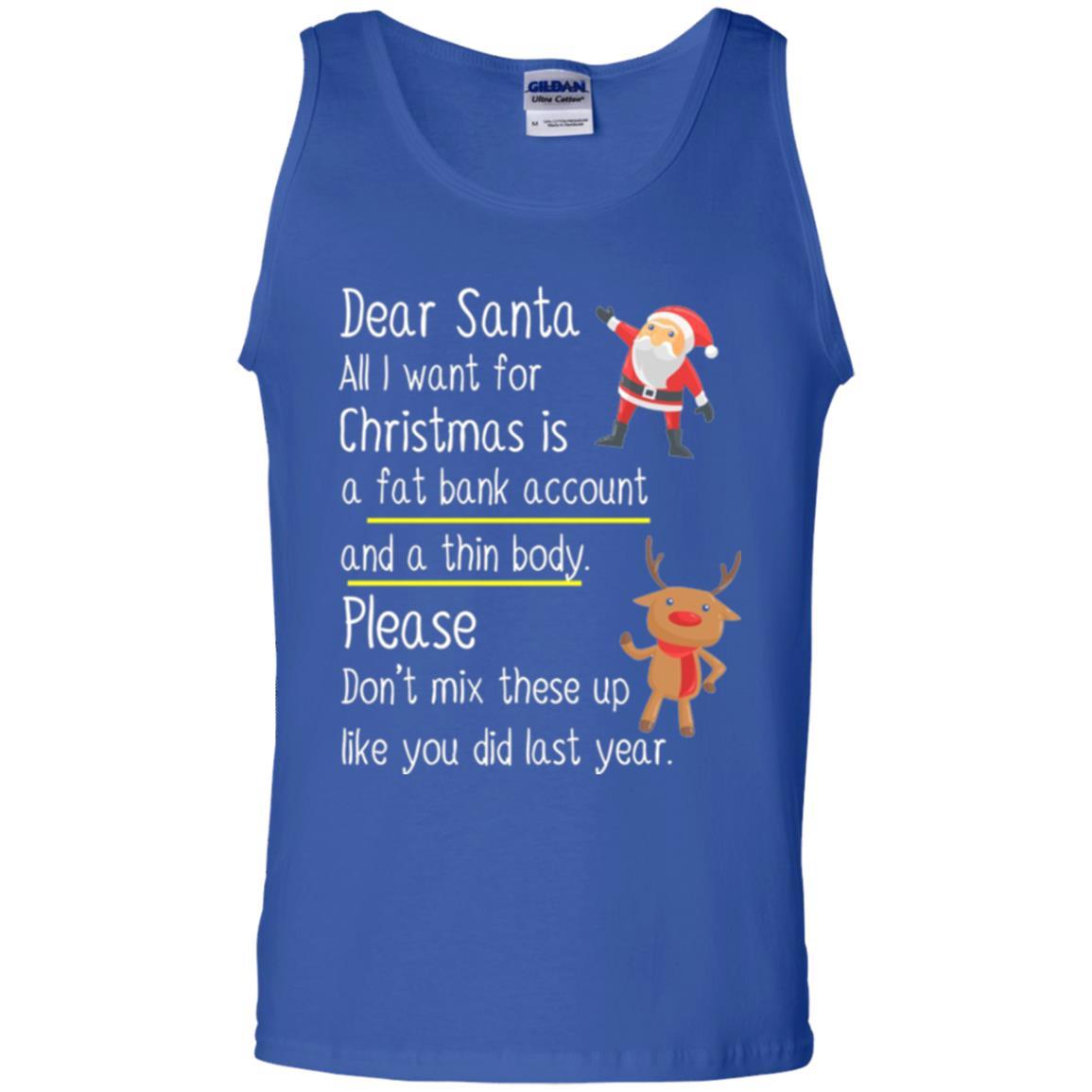 Christmas T-shirt Dear Santa All I Want For Christmas Royal