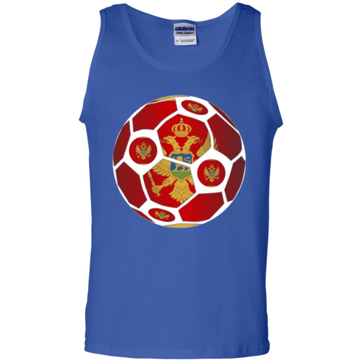 Montenegro Flag Soccer Ball Soccer Lover T-shirt Royal