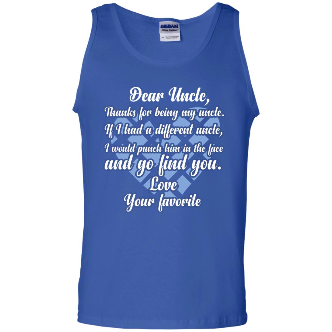 Dear Unclethank For Being My Uncle Family T-shirt Royal