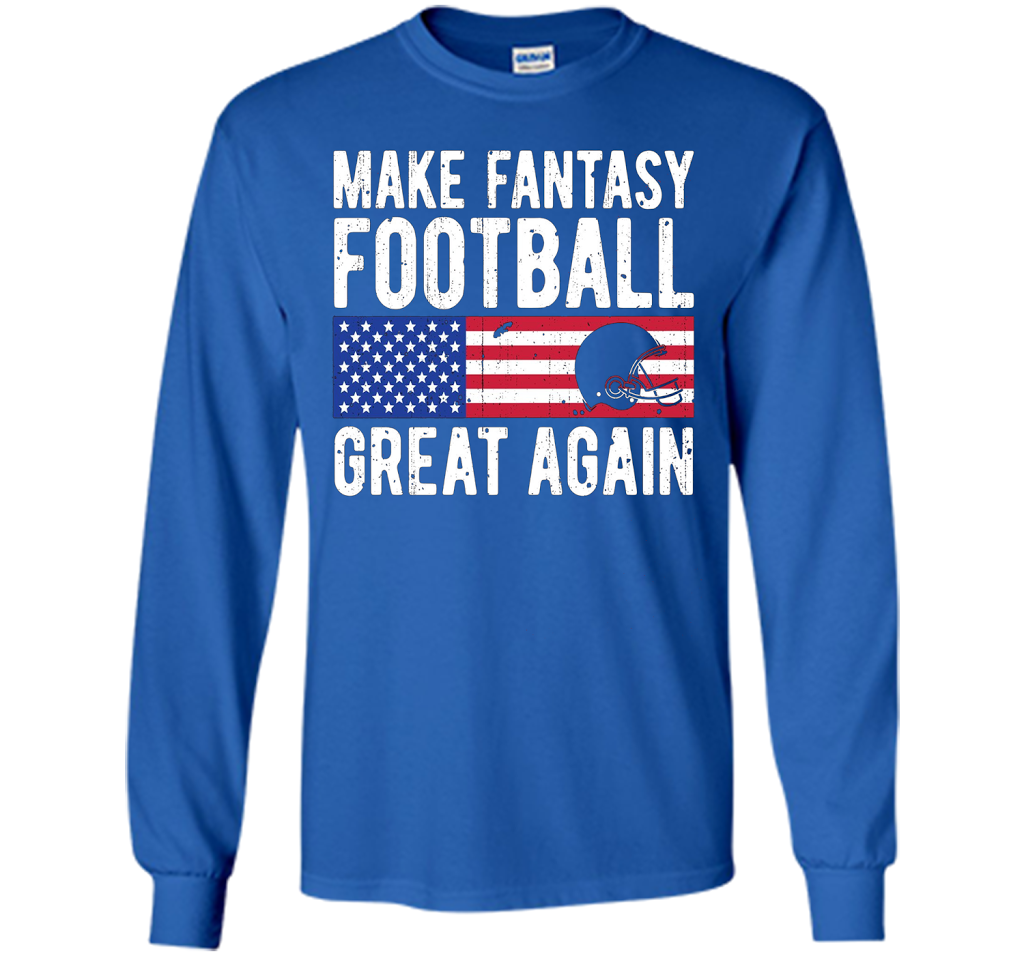 Football T-shirt Make Fantasy Football Great Again Royal