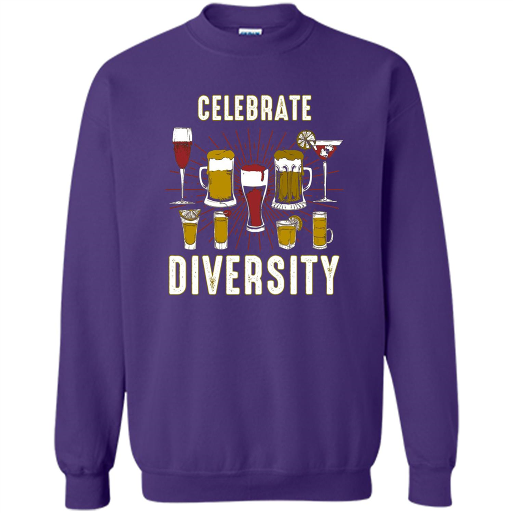 Alcohol Diversity T-Shirt Celebrate With Beer And Booze Orange
