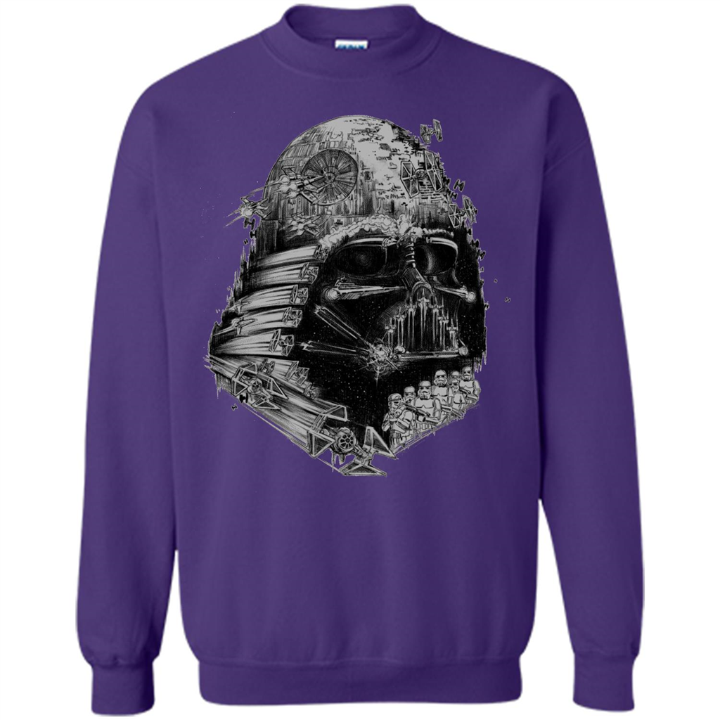 Movie T-shirt Darth Vader Build The Empire Graphic T-shirt Orange