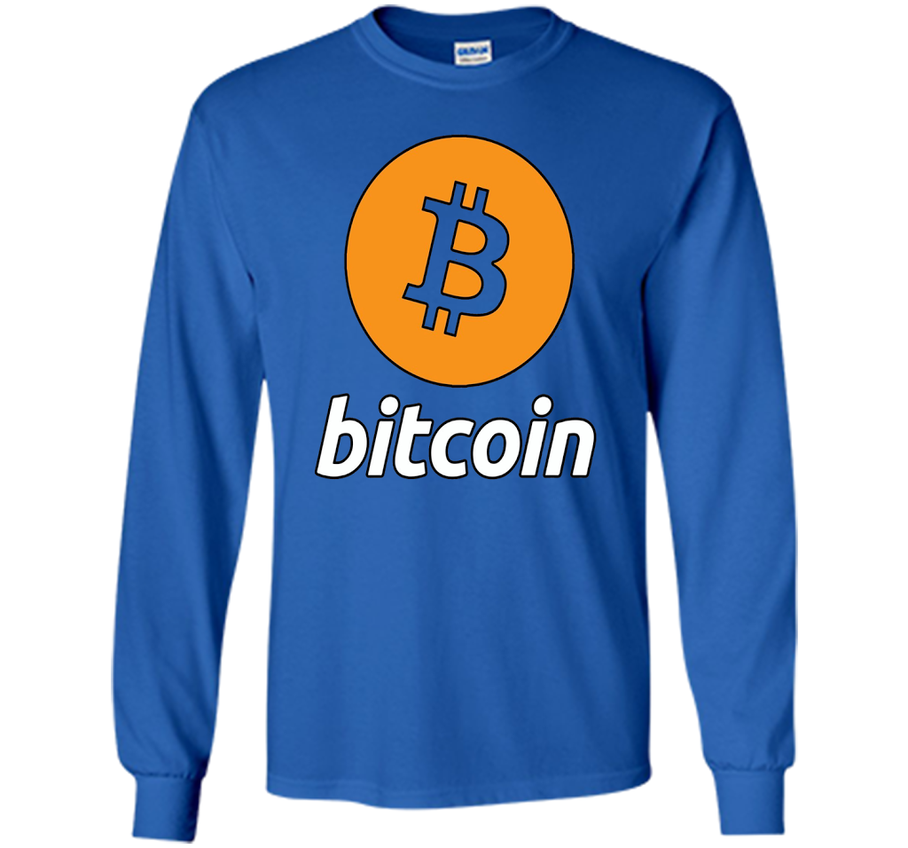 Bitcoin Logo Cryptocurrency BTC T-shirt Royal