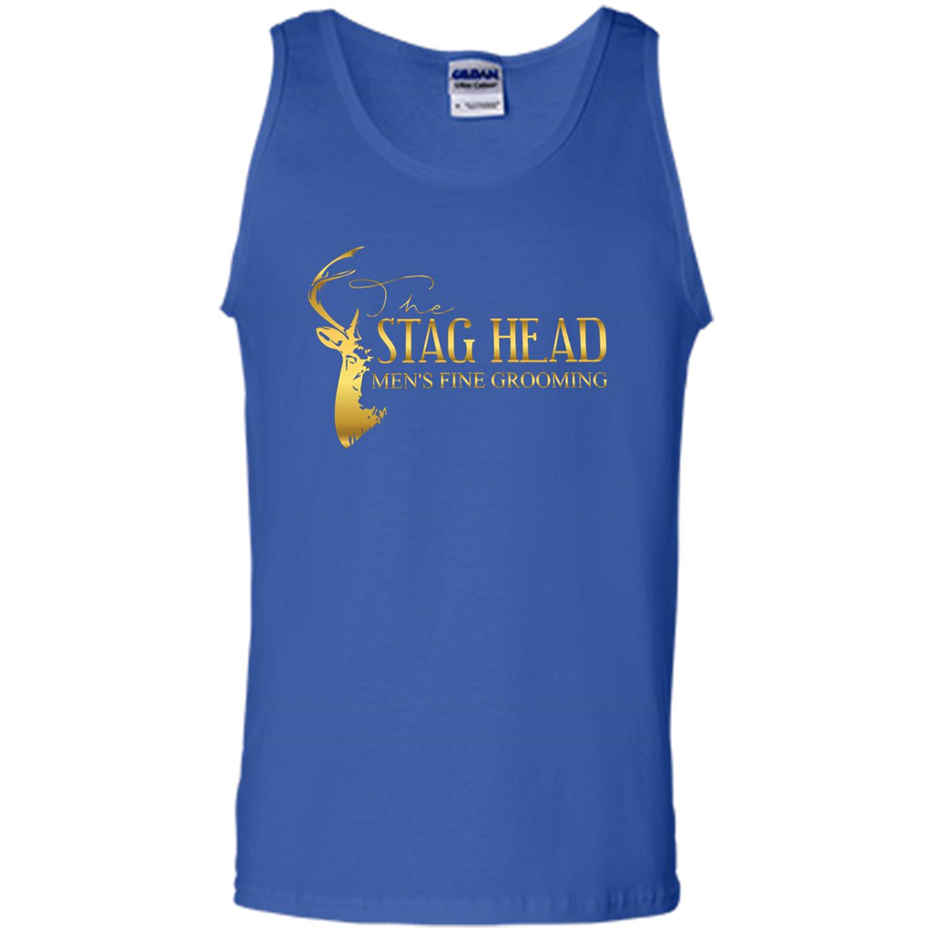 The Stag Head Men's Fine Grooming T-shirt Royal
