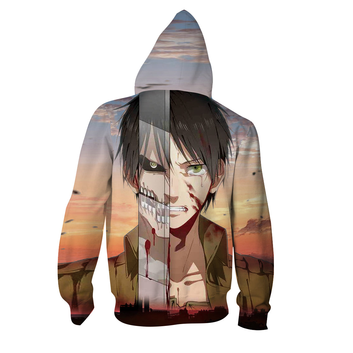 Attack On Titan Eren Yeager Titan Form 3D Hoodie
