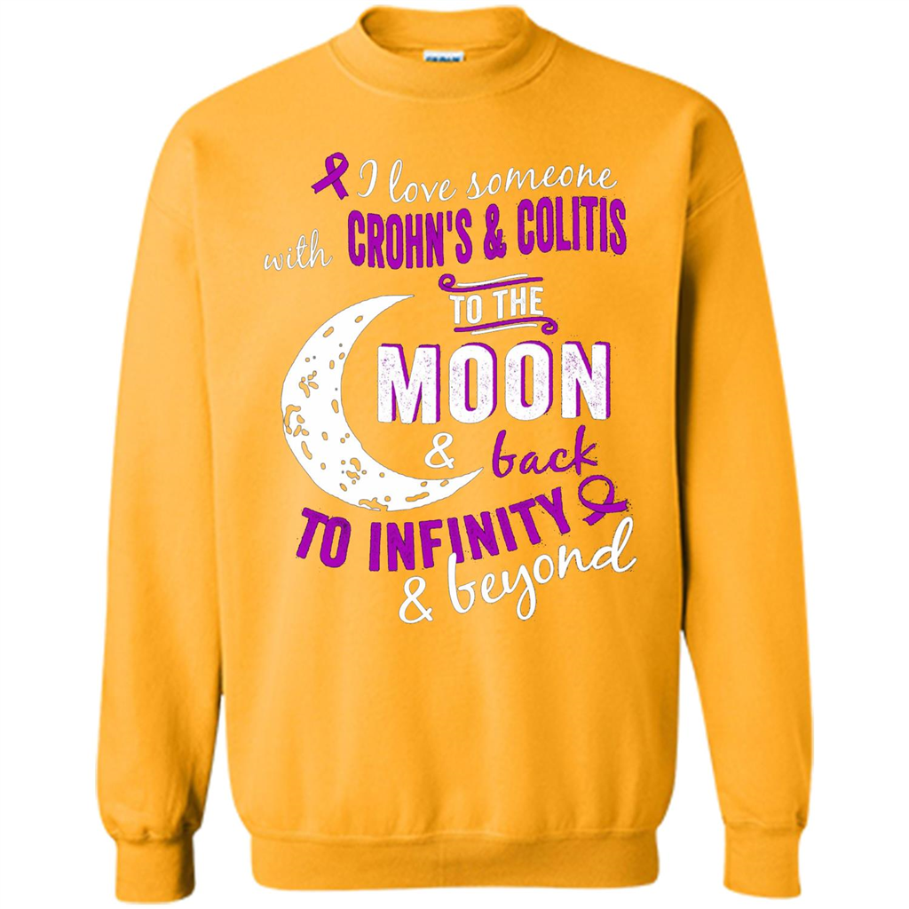 Crohn's and Colitis Awareness T-shirt Gold