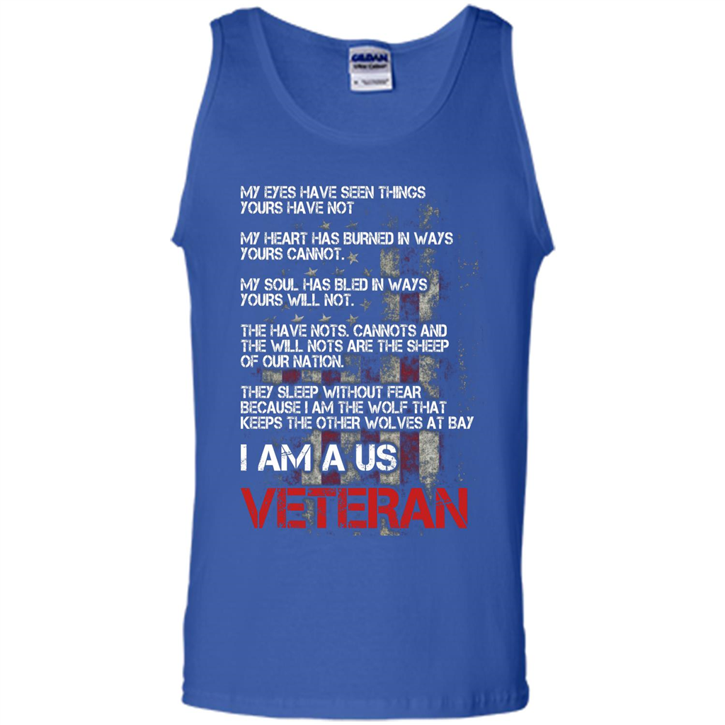Military T-shirt I Am A Us Veteran T-shirt Royal