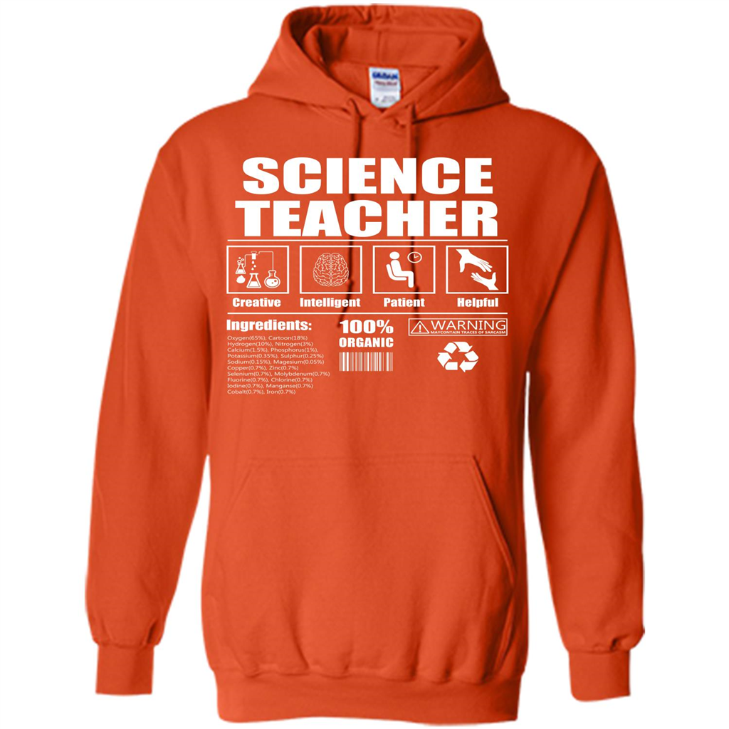 Science Teacher T-shirt Science Teacher Facts T-shirt Orange