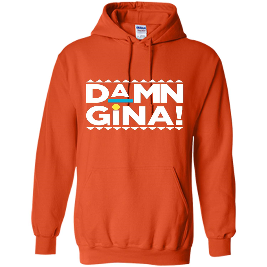 Damn Gina T-shirt TV Show Martin Orange