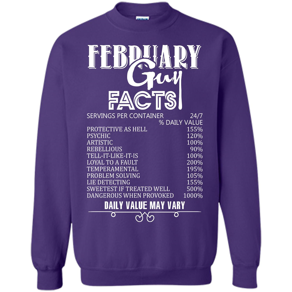 February Guy Facts T-shirt Orange