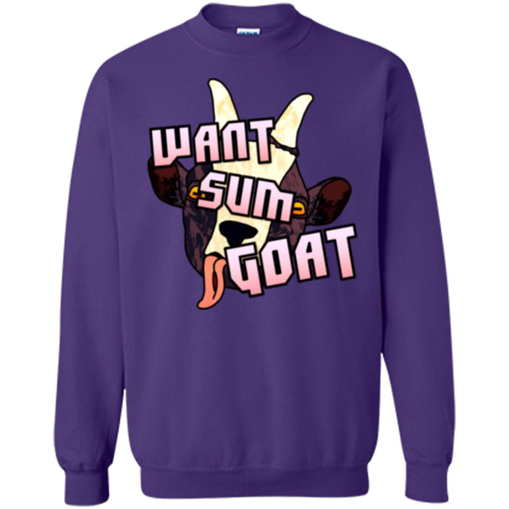 Goat Lover T-shirt Want Sum Goat Orange