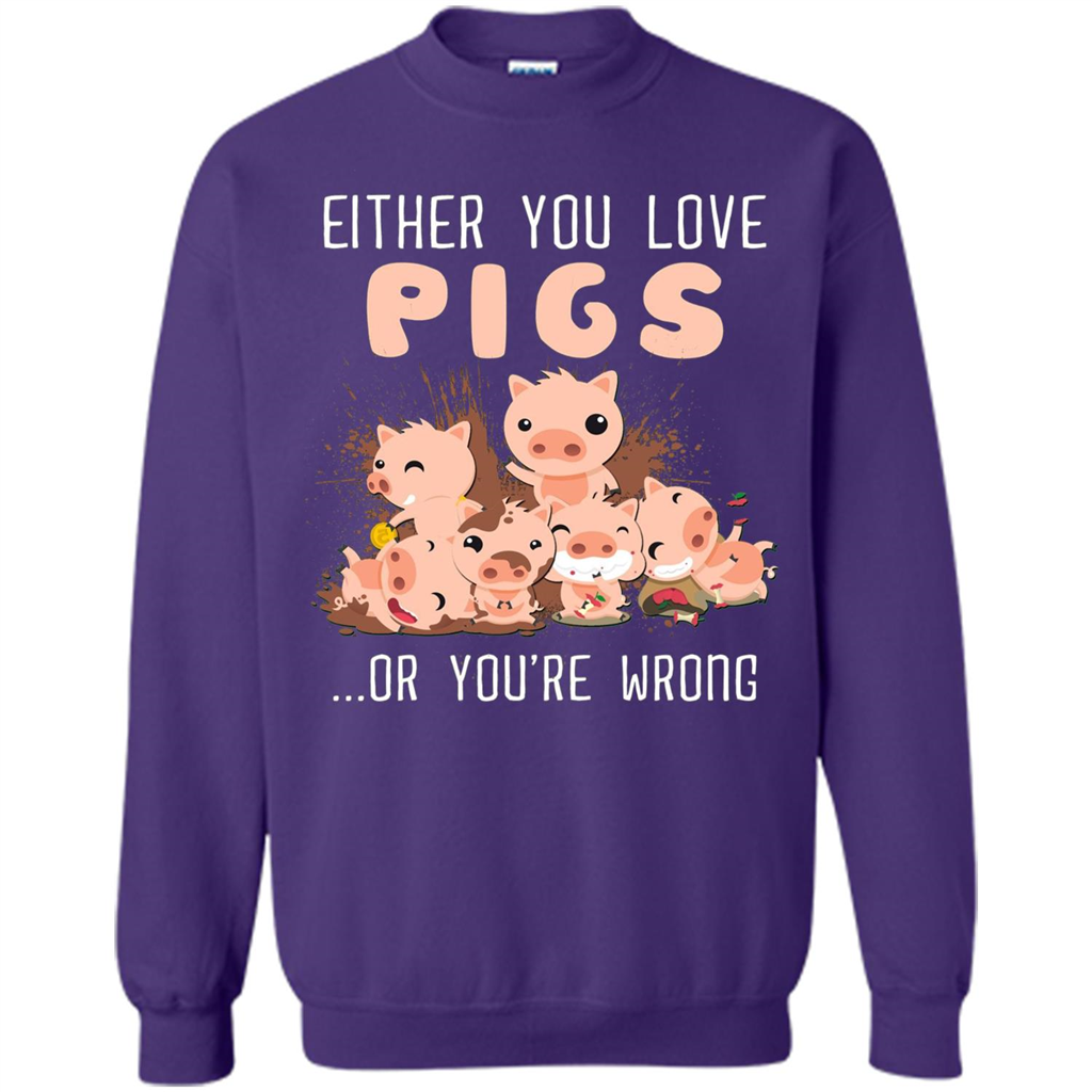 Either You Love Pigs Or You Wrong T-shirt Orange