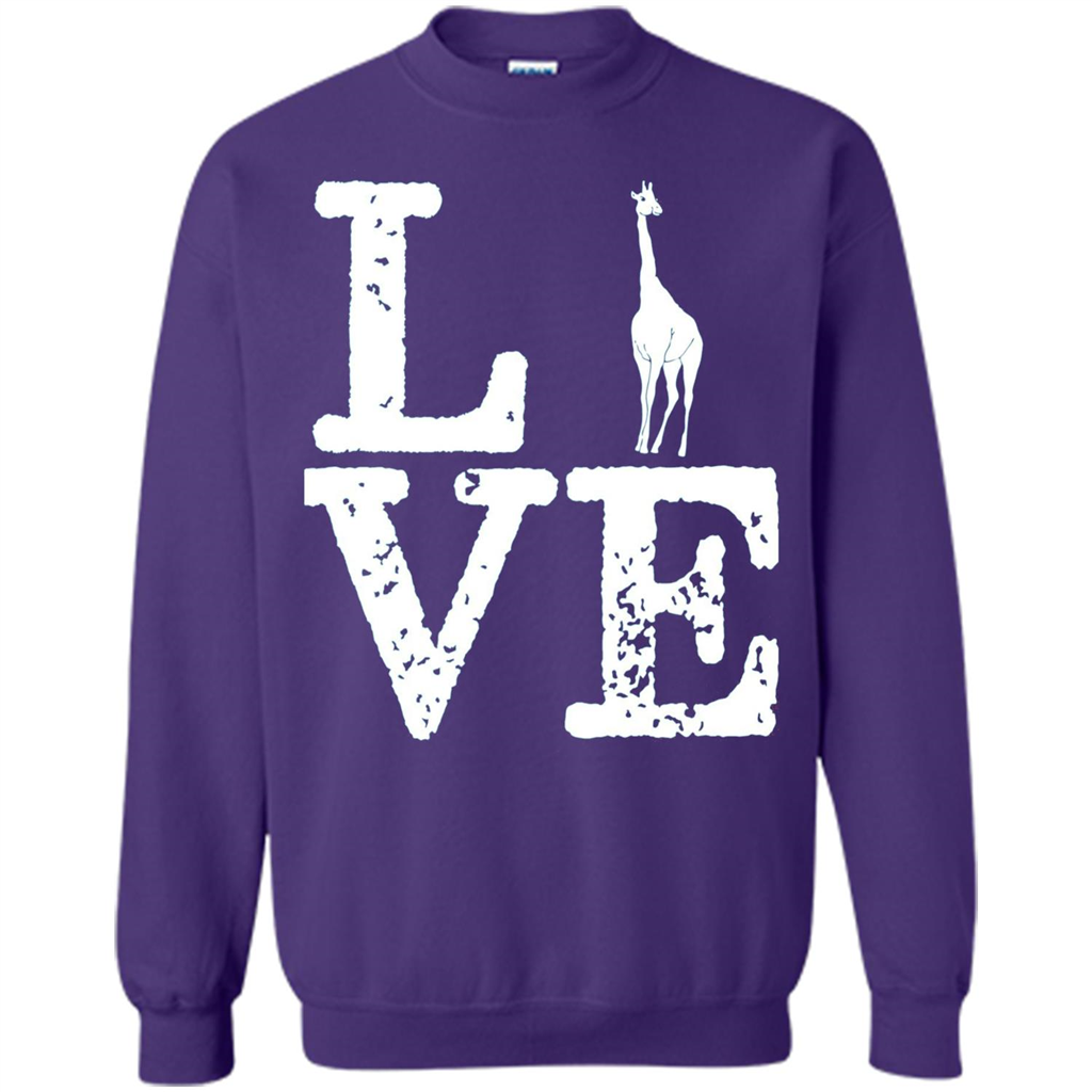 I Love Giraffe T-Shirt Orange