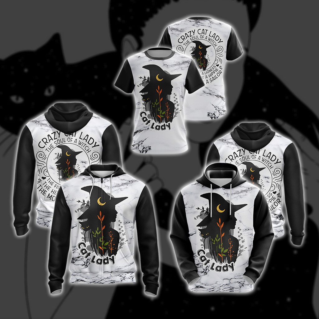 Cat Mom Unisex Zip Up Hoodie