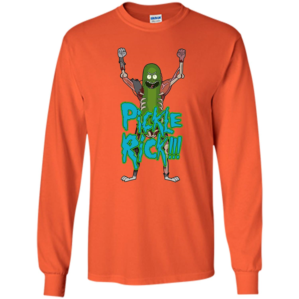 Pickle Funny Rick T-shirt Orange