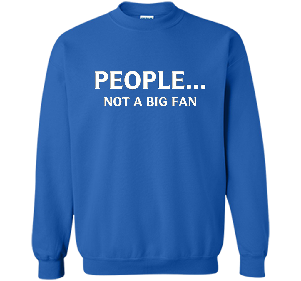 Funny People Not a Big Fan T-shirt Introvert Tee birthday cool shirt Royal