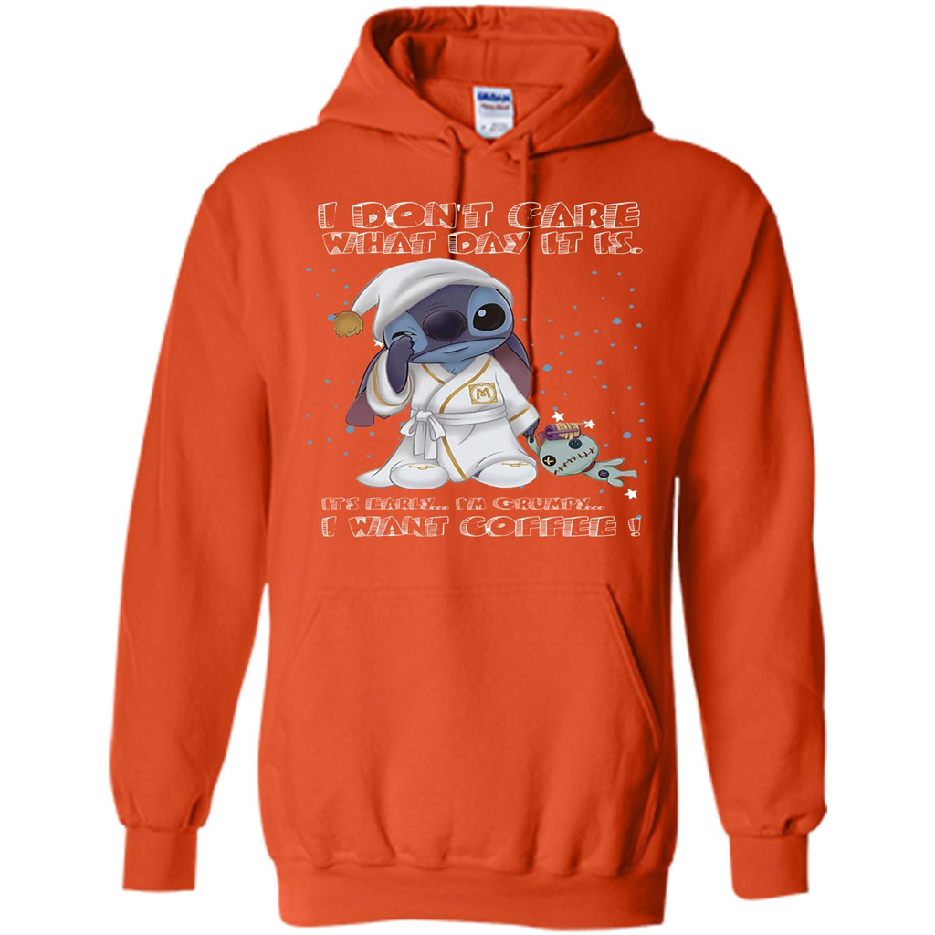 Coffee T-shirt I Don't Care What Day It Is It's Early I Want Coffee T-shirt