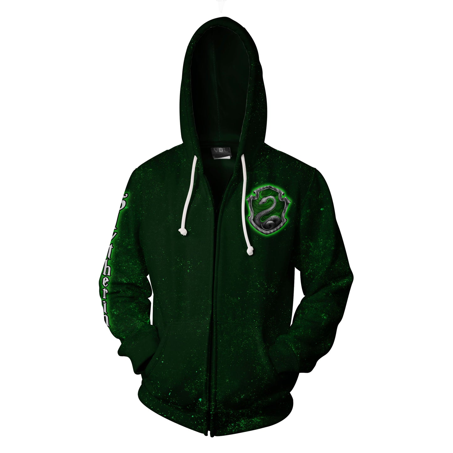 Slytherin Logo (Harry Potter) 3D Zip Up Hoodie