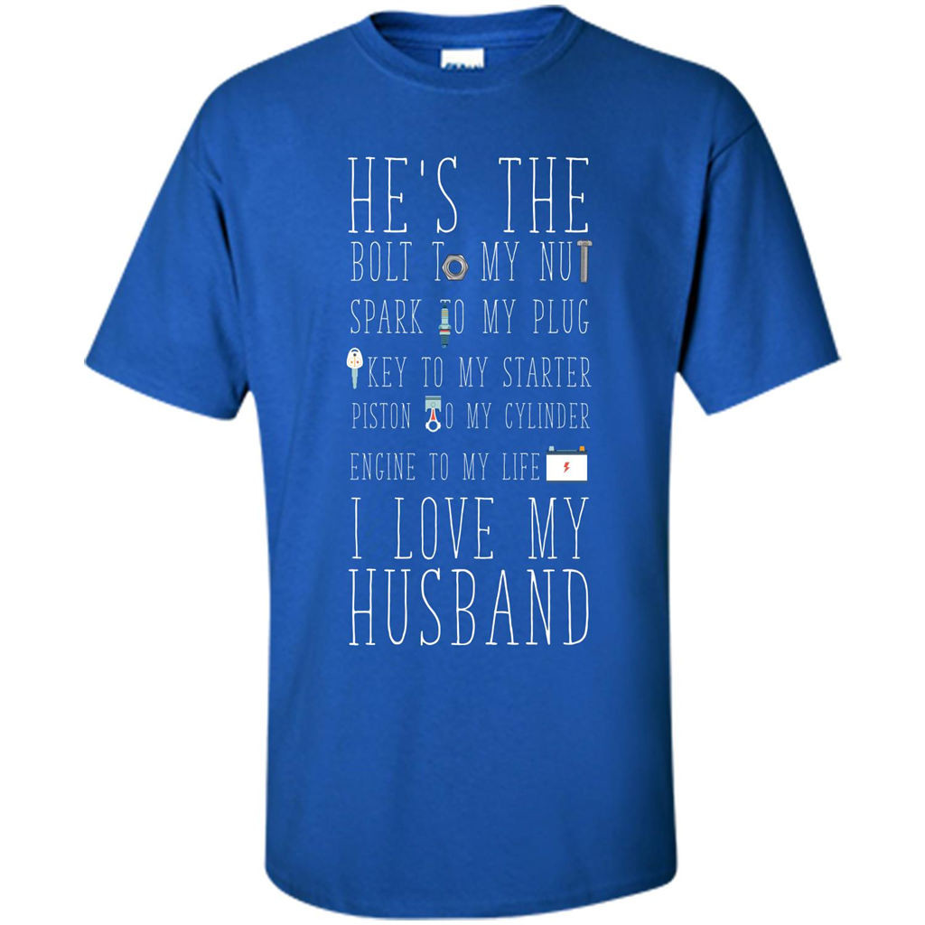 Husband. I Love My Husband T-shirt Royal