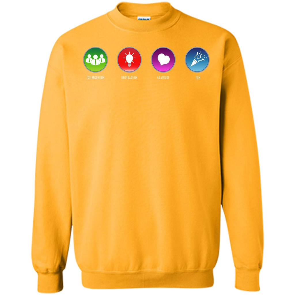 Values Icons T-shirt Gold