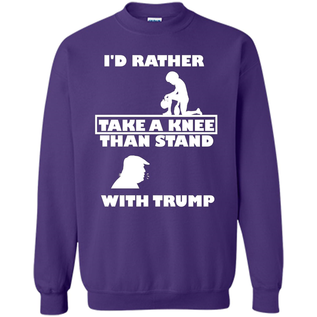 American T-shirt I'd Rather Take A Knee T-shirt Orange