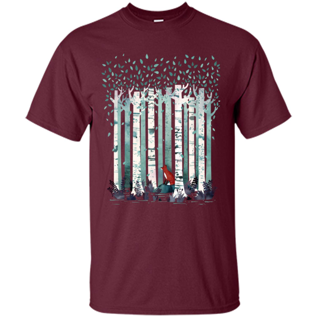 The Birches T-Shirt Maroon