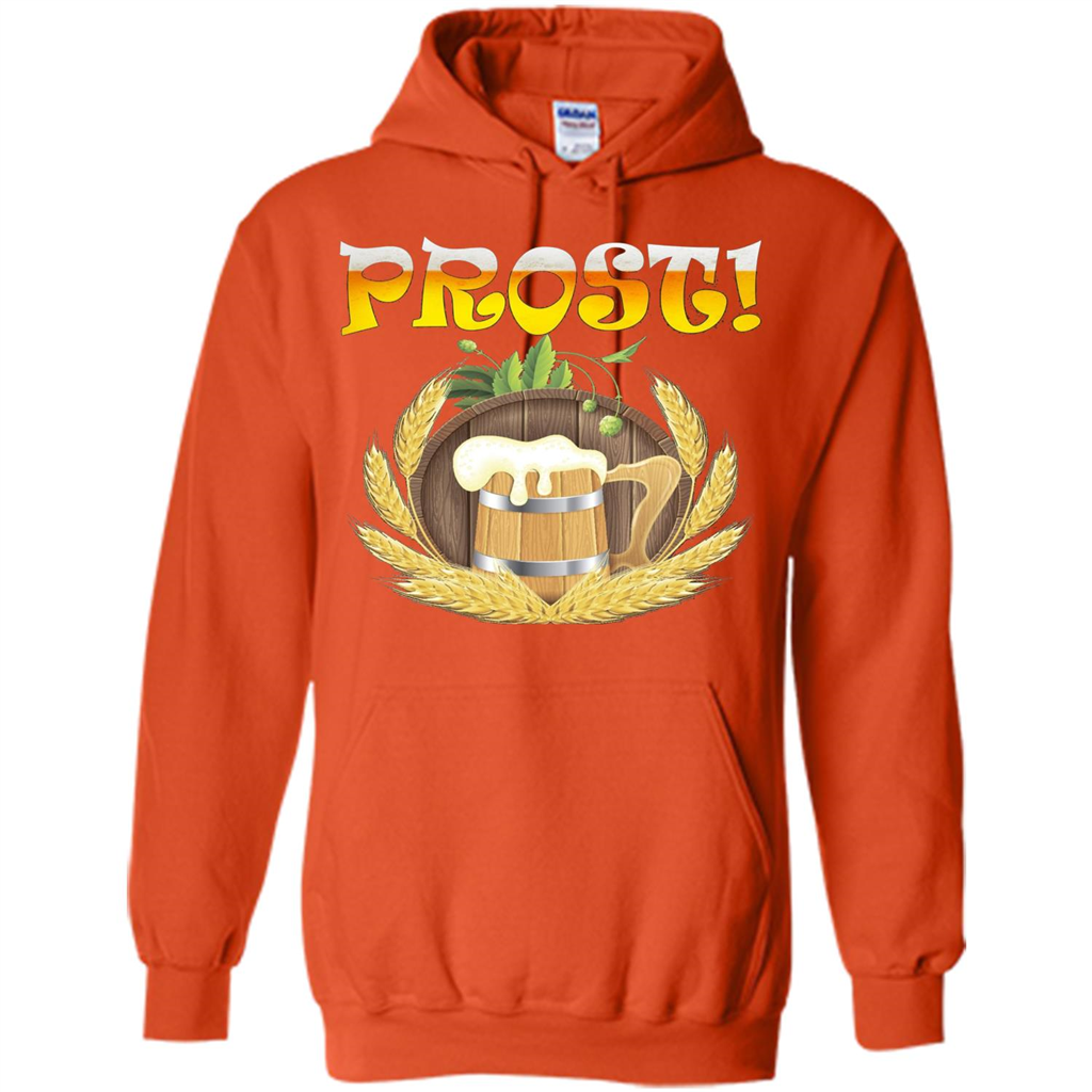 Prost Oktoberfest T-Shirt Cool Beer Festival Gift T-shirt Orange
