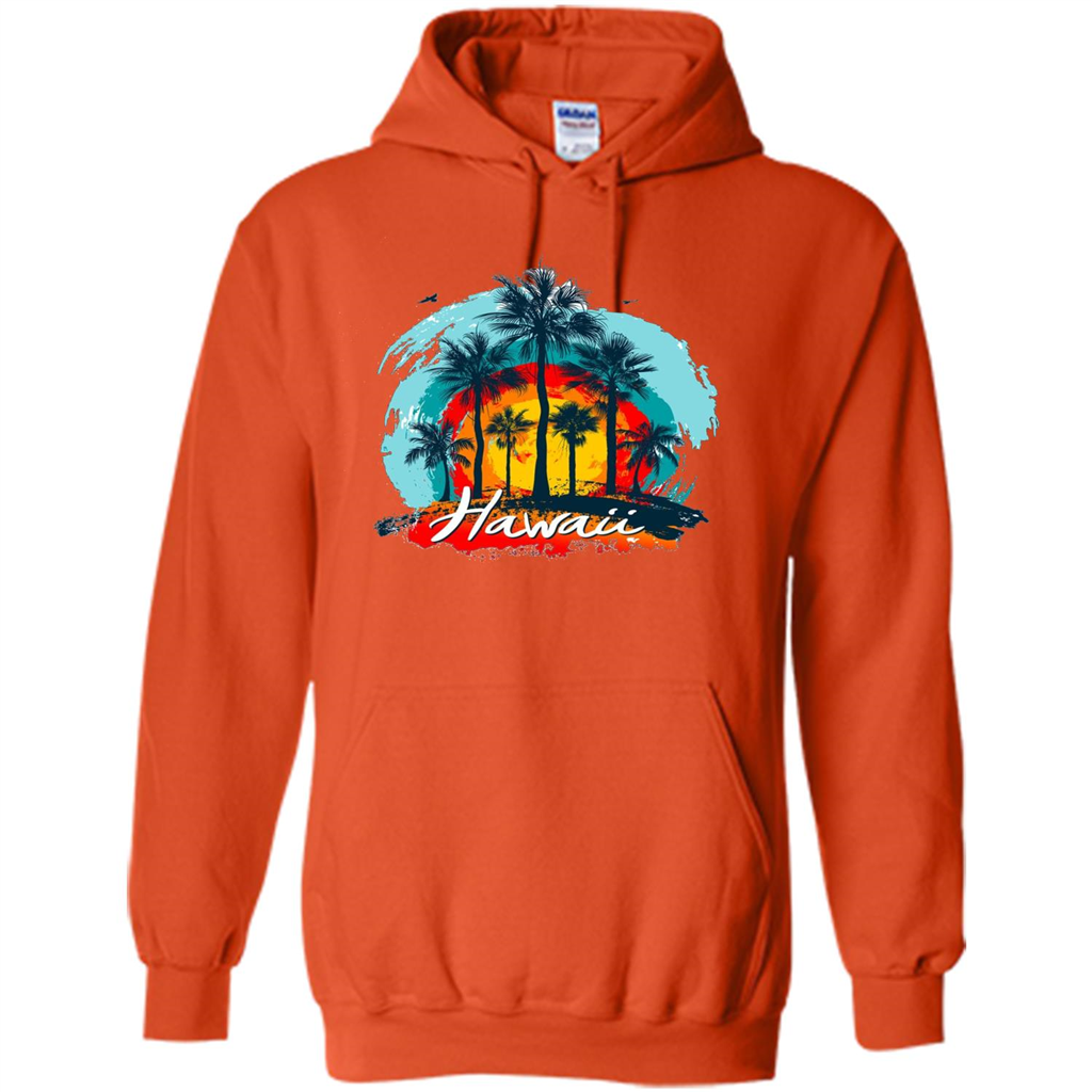 Summer T-shirt Hawaiian Islands Aloha T-Shirt Orange