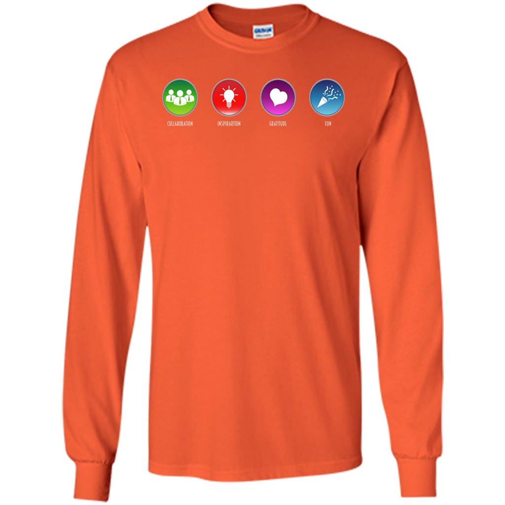 Values Icons T-shirt Orange