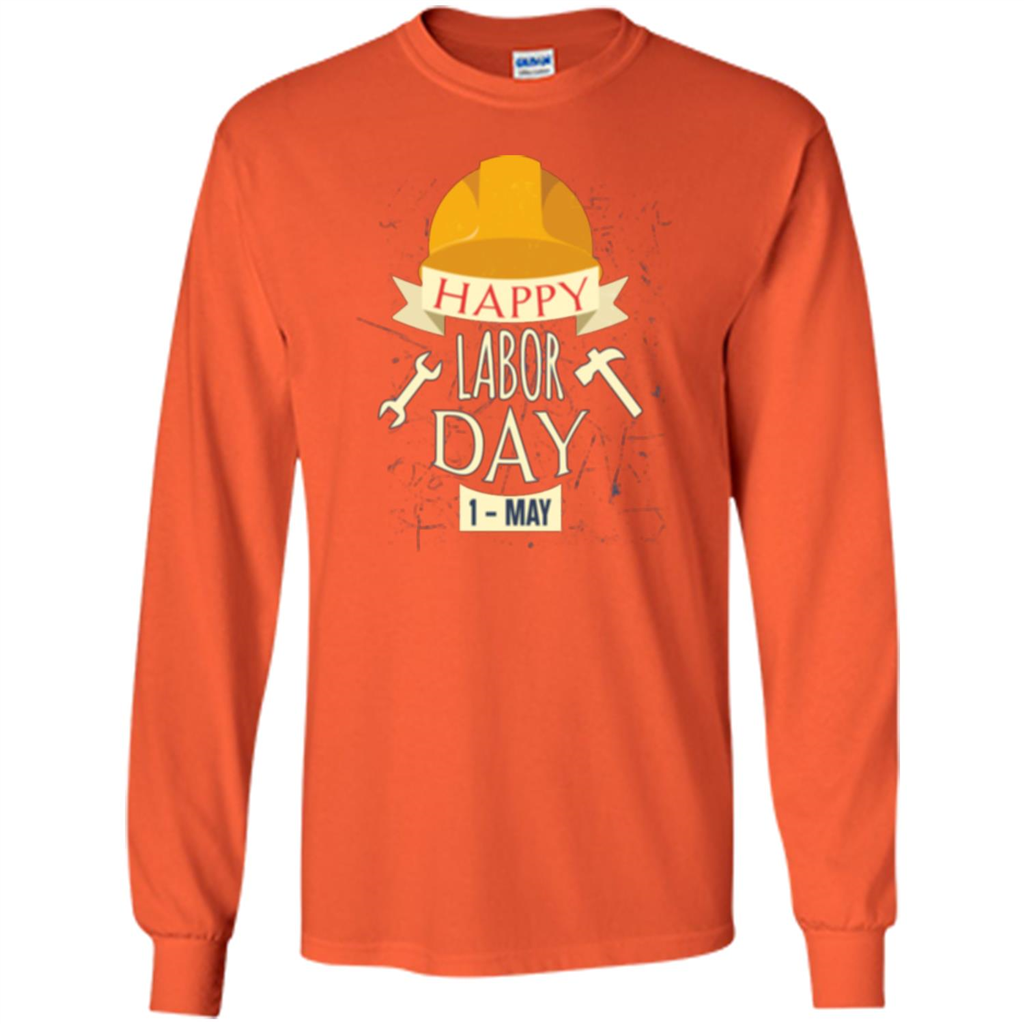 Happy Labor Day T-shirt Orange
