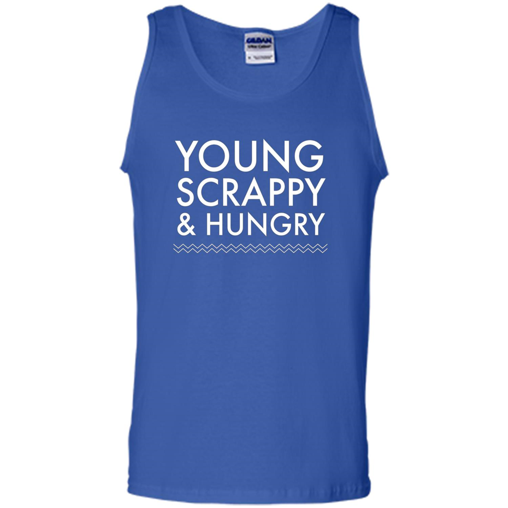 Music Lover T-shirt Young Scrappy And Hungry T-shirt Royal