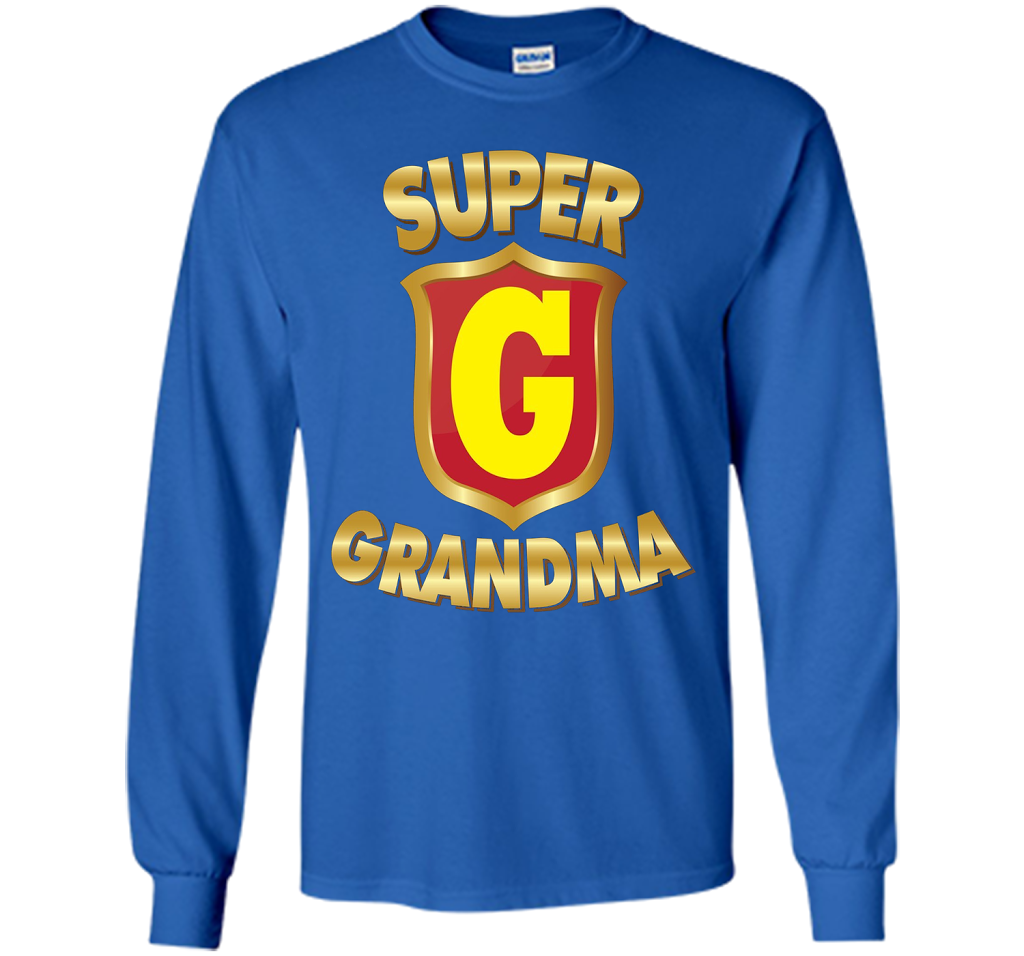 Super Grandma Superhero T-shirt Mother's Parents' Day cool shirt Royal