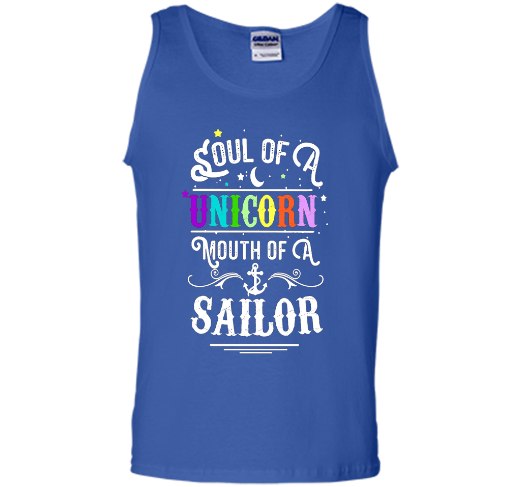 Soul Of A Unicorn Mouth Of A Sailor T-shirt Royal