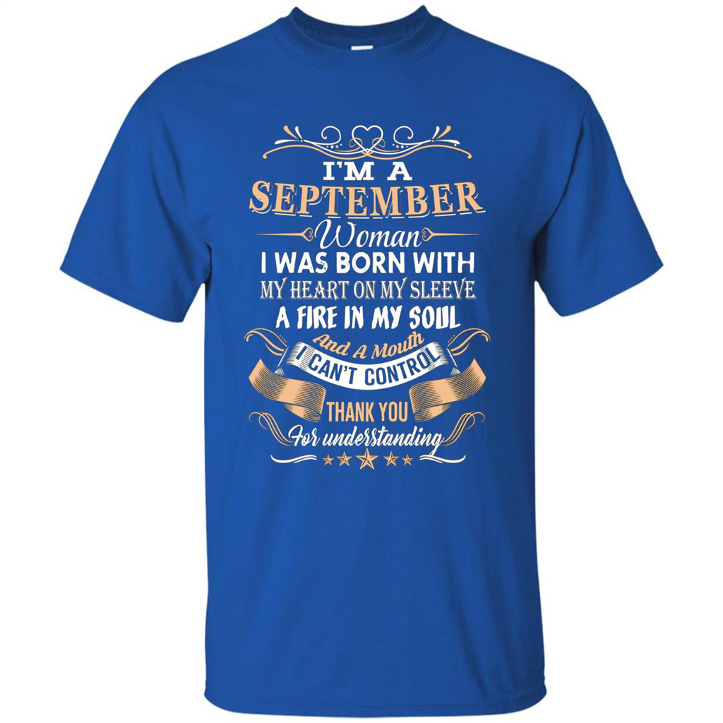 I'm A September Woman T-shirt Royal