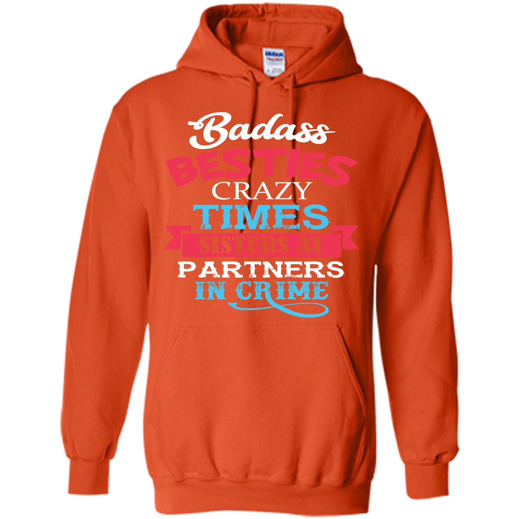 Family T-shirt Sisters Partners In Crime T-shirt Orange