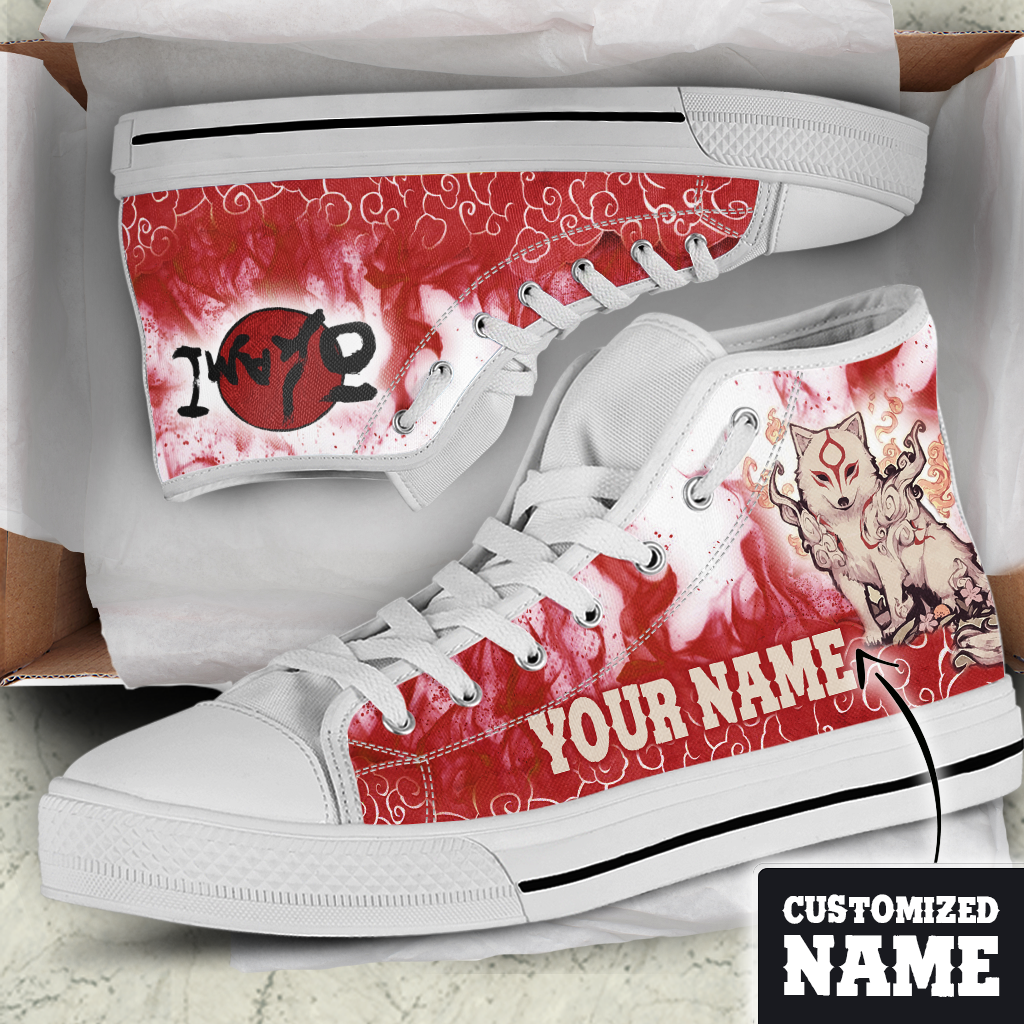 Okami-Customized High Top Shoes SIZE 47