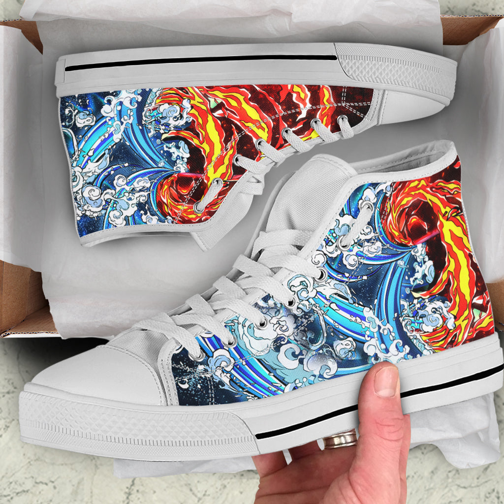 Breathing Technique High Top Shoes White