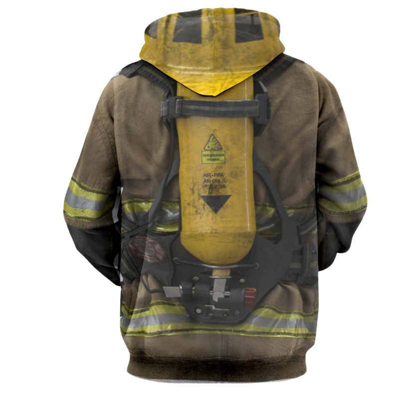 Firefighter Costume Cosplay 3D Hoodie