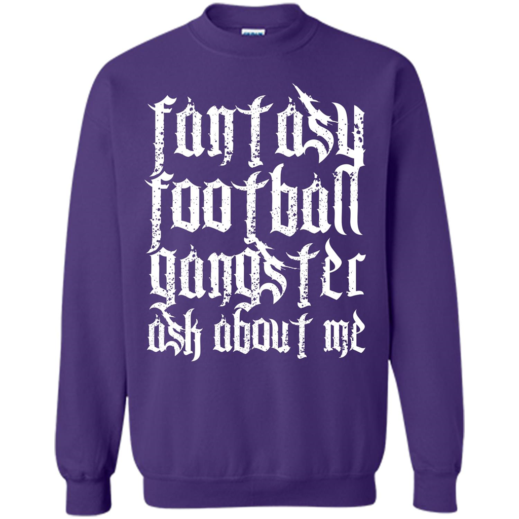 Fantasy Football T-shirt Fantasy Football Gangster Ask About Me Orange
