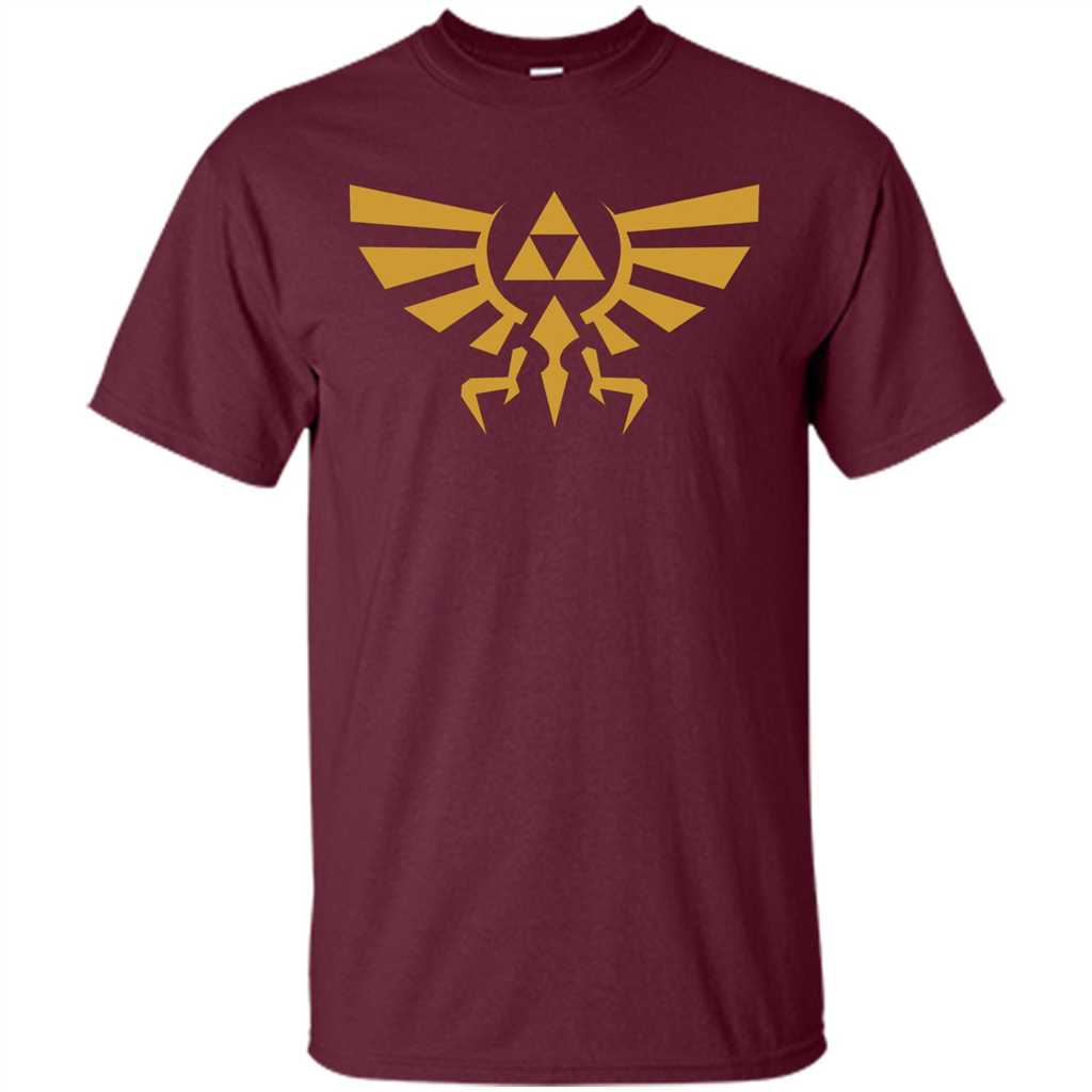 Movies T-shirt Zelda Triforce Maroon